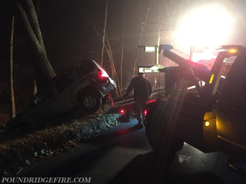 The Pound Ridge Fire Department responds to a Motor Vehicle Accident